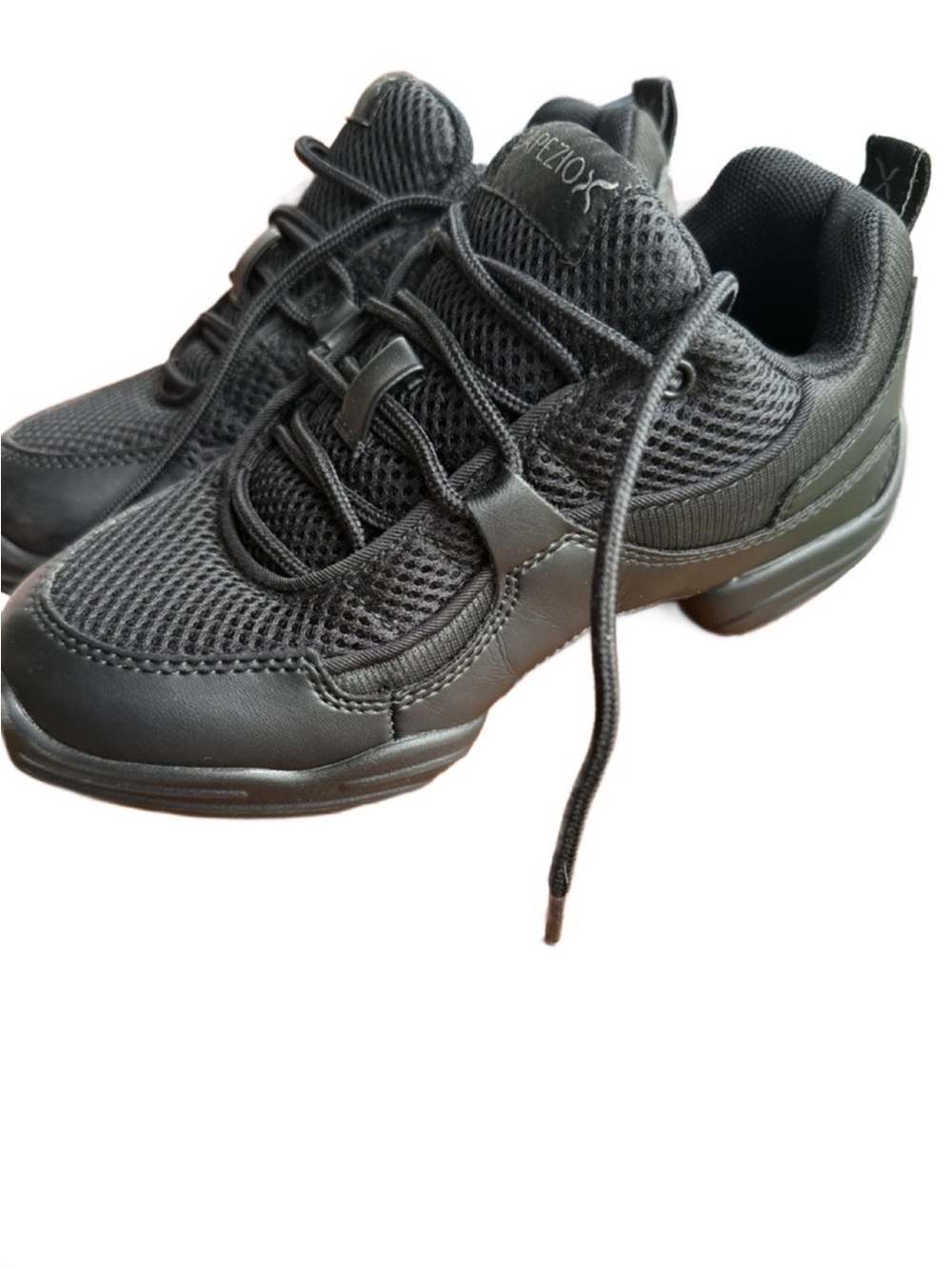 Capezio Kids Black Mesh Dance Sneakers